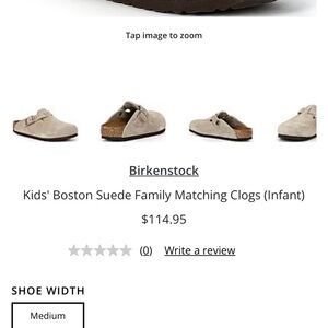 Birkenstock Kids' Boston Suede Clogs - Tan size 8